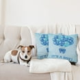 thumbnail image 4 of Ambesonne Blue Throw Pillow Cover 2 Pack, Balloons Nostalgic Party Art, 18", Sky Blue, 4 of 7