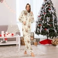 thumbnail image 2 of Adult Christmas Onesie Christmas Bear Adult Zipper One-Piece Pajamas Unisex Pajamas with Pockets, 2 of 6