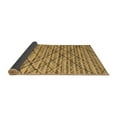 thumbnail image 2 of Ahgly Company Indoor Round Abstract Brown Modern Area Rugs, 5' Round, 2 of 4