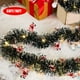 thumbnail image 1 of Luces de Navidad LED 16 pies - Cálidas luces blancas de tira para decoraciones de árboles, luces decorativas de ratán con cifrado interior y exterior con temporizador, impermeables, 1 of 6