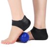 1 Pair Heel Sleeves and a Massag Ball Plantar Fasciitisl Heel Protectors Heel Pads Kit-9 pieces (Black)