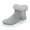 Gray, variant on Snow Boots For Women Wide Calf Winter Boots Classic Faux Fur Lined Slip On Ankle Boots Fashion Warm Walking Shoes Gray 37