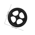 thumbnail image 2 of KONTONTY Black Plastic Rotating Showcase Cake Spinner Display Stand 1Pcs, 2 of 8