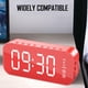 thumbnail image 5 of Despertador para dormitorio/oficina, reloj digital con altavoz Bluetooth, despertador para personas que duermen mucho, 5 of 5