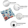 thumbnail image 4 of BANET Pillow Covers, Red Blue Flower Decorative Throw Pillows, Plant Seasonal Decor Pillowcase Cushion Cover for Couch Sofa White, 4 of 5
