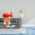 thumbnail image 2 of Estatua de pez cristal Feng Shui chino, figura de metal, decoración de escritorio, regalo de año Nuevo, escultura de buena suerte, adorno para, 2 of 8
