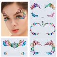 thumbnail image 2 of Pegatinas faciales de cristal 3D brillantes de colores para fiesta, decoraciones de Festival de música, pegatinas de taladro acrílico, pegatinas de tatuaje temporal de moda, 2 of 4