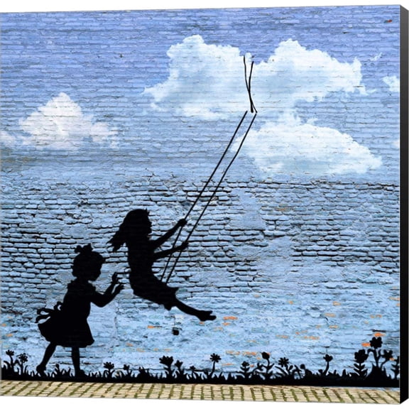 Play Free (detail) by Masterfunk Collective, Canvas Wall Art, 24W x 24H