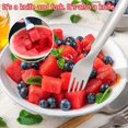 thumbnail image 4 of Clearance!!Watermelon Cutter Slicer Fruit Tool 2 In 1 Stainless Steel Watermelon Cube Cutter Melon Fork Slicer Head Watermelon Cuber Cutting Tool Durable & Easy Clean,Multi-Purpose & Space-Saving, 4 of 4