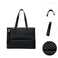 thumbnail image 6 of Kuntesetty Womens Tote Bag Laptop Bag Lunch Box PU Leather Waterproof Hot Cold Food Thermal Black, 6 of 9
