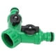 thumbnail image 2 of Nimomo Divisor en T de 2 uds., Divisor de Agua multipropósito G3/4 PNTY DN20, Divisor de Agua de 3 vías, Conector en T, válvula adaptadora con interruptores, Herramienta de jardín, 2 of 5