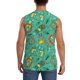 thumbnail image 4 of Balery Funny Animals in Jungle Camisetas sin mangas para hombre, absorbe la humedad y protege contra el mal olor.-X-Large, 4 of 7