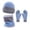 C, variant on Dyfzdhu Warm Knitting Gloves Hat Three Piece Scarf Wool Reversible Color Ear Protector Winter Suit