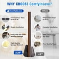 thumbnail image 5 of NestE-Under Door Draft Stopper for Bottom of Door, Weather Stripping Door Seal, Covers Gap Up to 2.36", Adjustable Door Sweep for Interior Doors and exterior Cold Air, Noise, Dust, Light (Black), 5 of 13