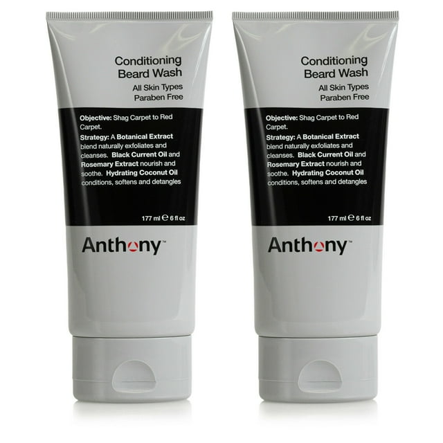 Anthony Nettoyant pour Barbe Revitalisant (Lot de 2)