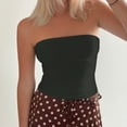 thumbnail image 5 of Avtoify Women's Solid Color Style Double-Layer Tube Top, 5 of 10