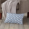 thumbnail image 2 of Greendale Home Fashions 22" x 14" Blue Rings Cotton Canvas Decorative Pillow, 2 of 4