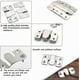 thumbnail image 4 of Wall Mount Z Clip Hooks, Furniture Connecting Brackets, Headboard Fixing Hardware for Mirrors, Pictures, and Decorative Displays, 4 of 5