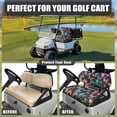 thumbnail image 4 of Garronmavis Colorful Butterfly Golf Cart Rear Seat Cover Accessorie Fit for All Brand Golf Cart Seat Covers Smooth and Simple Decor Accessiores, No Stapler Needed, 4 of 6