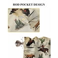 thumbnail image 6 of Western Cowboys Living Room Curtains 2 Panel, Brown Vintage Country Cactus Cafe Window Treatment, Farmhouse Bedroom Bathroom Kitchen Curtains Drapes 104"x45", 6 of 6