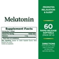 thumbnail image 2 of Suplemento de melatonina Nature's Bounty, 5 mg, ayuda a dormir, 120 cápsulas blandas, 2 of 5
