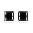 thumbnail image 5 of 2cttw Moissanite Earrings for Women Princess Cut D Color VVS1 clarity S925 Sterling Silver Red/Green/Yellow Diamond Earrings for Women Moissanite Stud Earrings with Certificate, 5 of 8