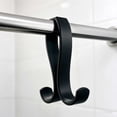thumbnail image 4 of Plastic S‑Shaped Shower Curtain Rod Hook, Double‑End Hanging Hook for Bathroom Closet, 4 of 5