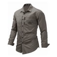thumbnail image 2 of Fredd Marshall Men's Cotton Long Sleeve Military Utility Shirt, 2 of 4