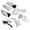 White, variant on Complete Plastics Fender Kit with Front Fender Bracket, Plastic Body Cover, For Dirt Pit Bike Motorcycle TTR110 TTR110E TTR 110cc (White)