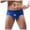 Blue, variant on HUPOM Mens Underwear Boxer Briefs Male Thongs Low waist Elastic Waist Solid Briefs Blue L