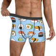 thumbnail image 2 of Kdxio Men's Boxer Briefs with Kawaii Sushi (2) Print - Comfortable and Breathable Underwear for Everyday Wear, 2 of 7