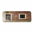 thumbnail image 1 of Rustic Computer Mouse Pad, Old Door and Window Brick Wall Suburban Area European Aged House Entrance, Rectangle Non-Slip Rubber Mousepad Large, 31" x 12", Brown Cream Redwood, by Ambesonne, 1 of 2