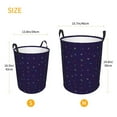 thumbnail image 5 of Bingfone Mathematical Symbols Waterproof Foldable Laundry Hamper Bucket With Handles For Storage Bin,Clothes Hamper (Medium), 5 of 8