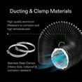 thumbnail image 5 of Dryer Vent Hose, 4" Insulated Flexible Duct 10FT with 2 Duct Clamps Heavy-Duty Four-Layer Protection for Heating Cooling Ventilation and Exhaust Black, 5 of 8
