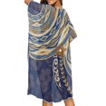thumbnail image 4 of HELLHERO Long Bathing Suit Cover Up for Beach High Quality Fabrics Breathable Beach Cover Up Floral Pattern, 4 of 6