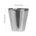 thumbnail image 2 of HONMEET 4Pcs Stainless Steel Shot Cups Multi Color Travel Drinking Mug for Parties Adults, 2 of 7