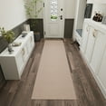 thumbnail image 3 of Ottomanson Hallway Runner Rug 1'10" x 23' Non-Slip Stain-Resistant Custom Size Carpet for Kitchen, Beige, 3 of 10