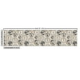 thumbnail image 2 of Ambesonne Compass Fabric by the Yard Upholstery, Continents Pattern, 2 Yards, Black Grey Tan, 2 of 4