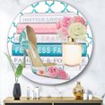 thumbnail image 3 of Designart 'rose Talons Hauts de Mode II' Glam Métal Cercle Art Mural, 3 of 3