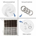 thumbnail image 4 of Black Striped Shower Curtain, Waterproof Shower Curtains for Bathroom, Farmhouse Stripes Modern Abstract Art Washable Fabric Bathtub Curtain Set Bath Decor with 12 Hooks Standard 72"x72", 4 of 8