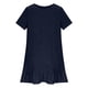 thumbnail image 2 of TaTaai Plus Size Women's Casual Midi Dress Short Sleeve Round Neck Linen Feel Solid Color Ruffle Hem Loose Fit Summer Dress Gift, 2 of 7