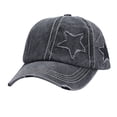 thumbnail image 2 of DOPI Stylish Hats Womens New Cowboy Star Printing Sun Protection All-match Baseball Hat(2pack), 2 of 5