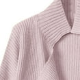 thumbnail image 6 of Lovskoo 2024 Long Cardigans for Women Trendy Solid Color Long Sleeve Lapel Knit Sweater Cardigan Coat Pink, 6 of 8