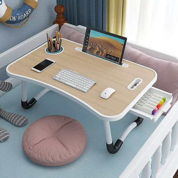 EAQ Bureau de lit pour ordinateur portable, table de lit portable