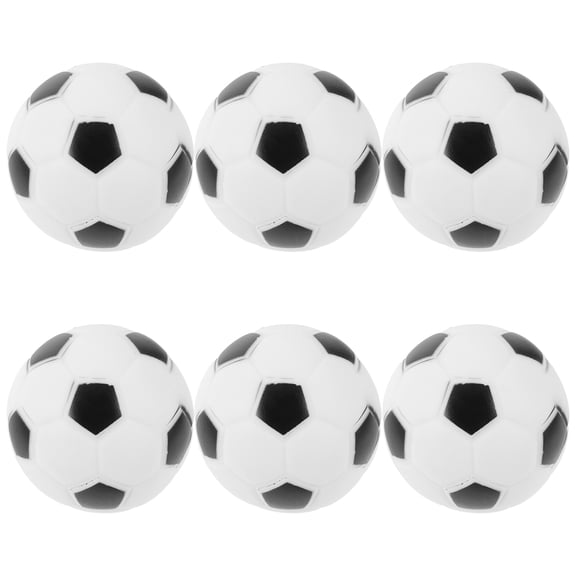 OATIPHO 6Pcs Assorted Color Football Party Cake Decorations Unique Soccer Cupcake Ornaments