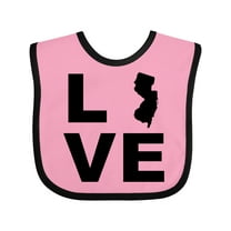 Inktastic Love New Jersey Boys or Girls Baby Bib