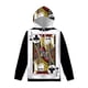 thumbnail image 2 of Sudadera con capucha con estampado 3D de naipes creativos para hombre, sudadera con estampado de póquer con personalidad, sudadera informal para primavera y otoño, 2 of 5