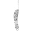 thumbnail image 2 of 0.12 ctw Diamond Heart Initial C Letter Pendant Necklace in 14K White Gold - IGI (with Silver Chain) (I1-I2 Clarity), 2 of 5