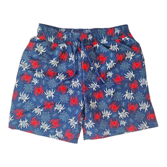 Traje de Baño Marvel para niño Diseño Arañas Azul Talla 10