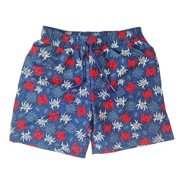 Traje de Baño Marvel para niño Diseño Arañas Azul Talla 10